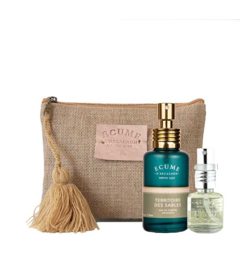 Coffret parfum de lumière avec Territoire des sables. Eau de parfum