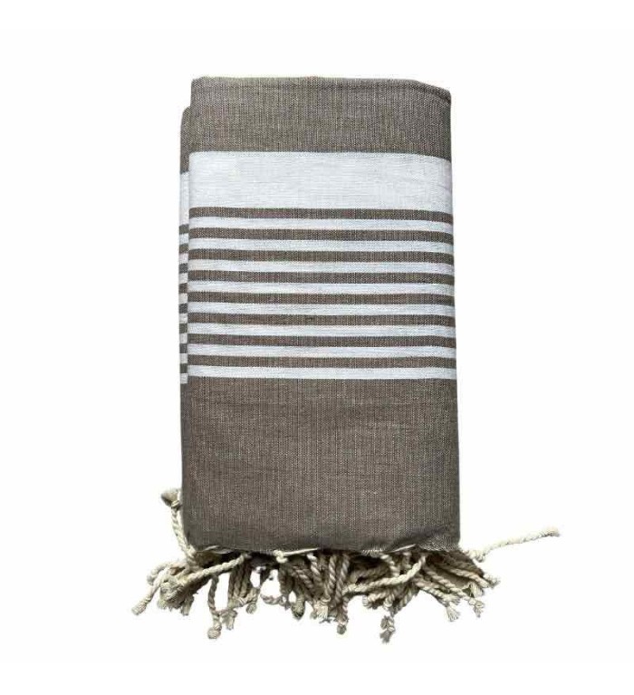 Fouta Gris-Beige