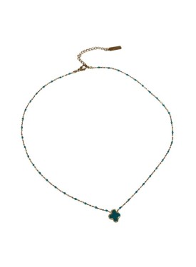 Collier fantaisie  treffle couleur | Écume d'Arcachon