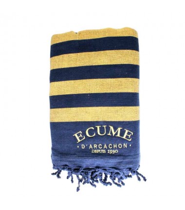 Fouta sponge navy. Écume d'Arcachon.