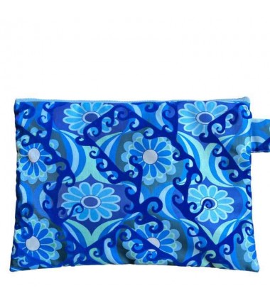 Trousse toilette bleue. Dos. grande taille