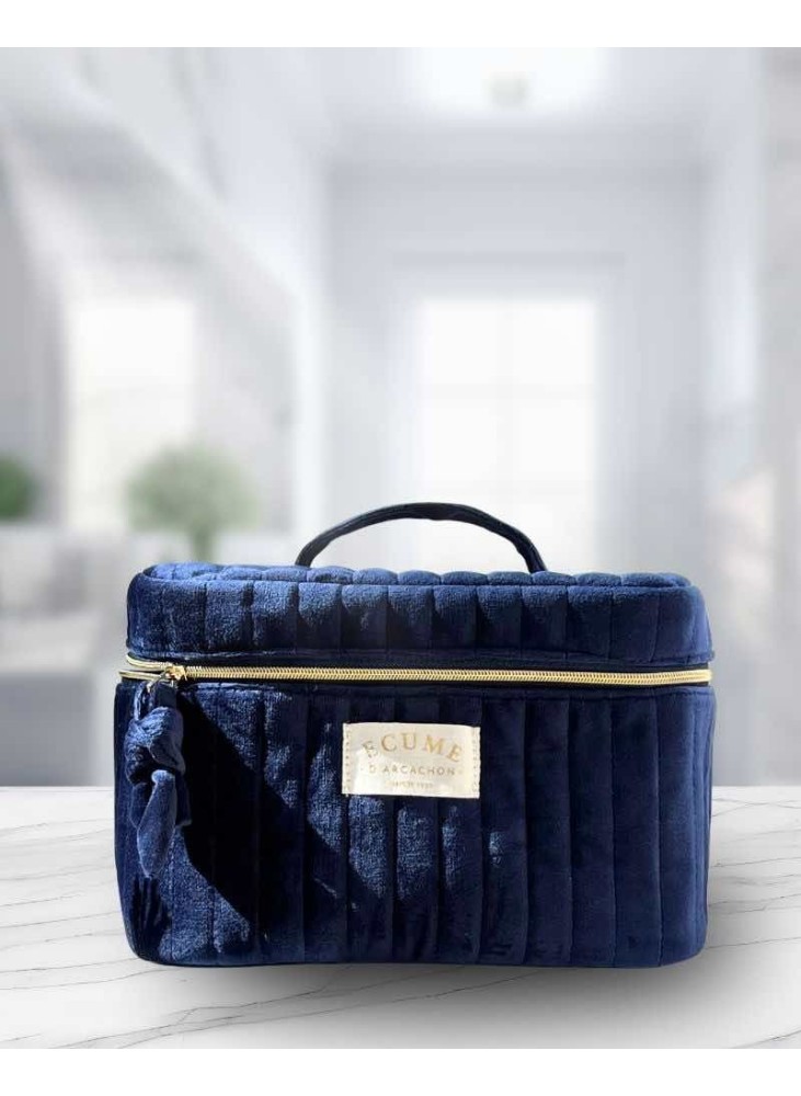 VANITY Bleu velours côtelé