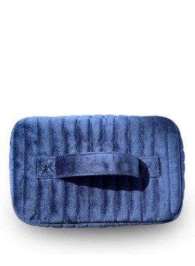 VANITY Bleu velours côtelé