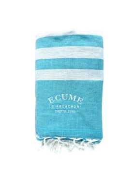 Serviette éponge originale brodée - Écume d'Arcachon