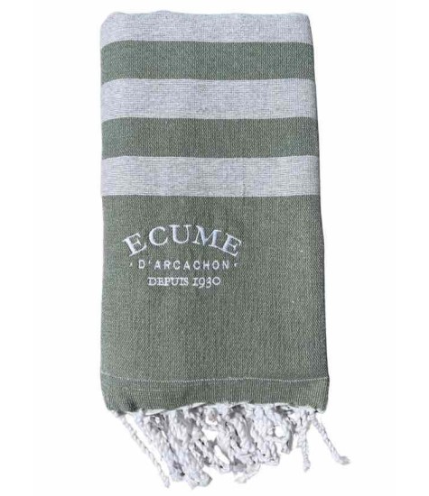 Original embroidered terry towel - Écume d'Arcachon