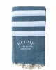 Fouta turquoise foncé.
