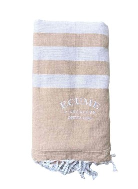 Original embroidered terry towel - Écume d'Arcachon