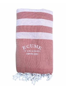 Serviette éponge originale brodée - Écume d'Arcachon