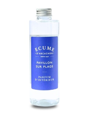 Recharge de parfum d'ambiance pour diffuseur. Senteur figue frais. Pavillon sur plage.