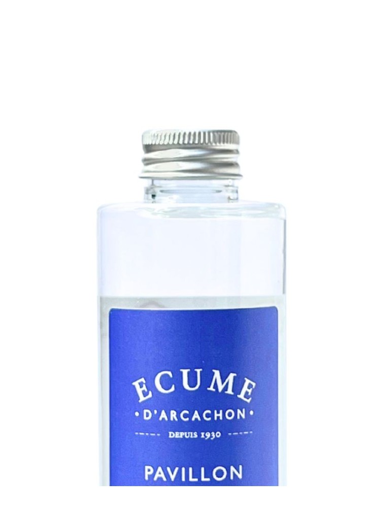 recharge facile d'emploie pour pavillon sur plage. Parfum d'intérieur Écume d'Arcachon.