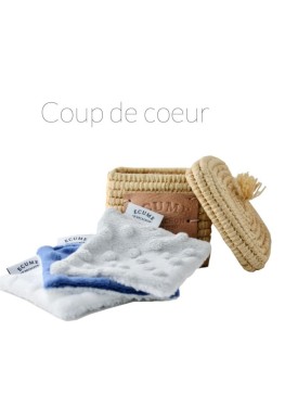 Carrés démaquillants lavables coton bio | Écume d'Arcachon