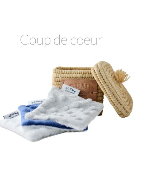 Carrés démaquillants lavables coton bio | Écume d'Arcachon