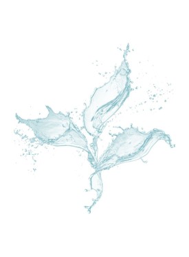 Splash d'eau de parfum fraiche qui sent bond le bord de mer.