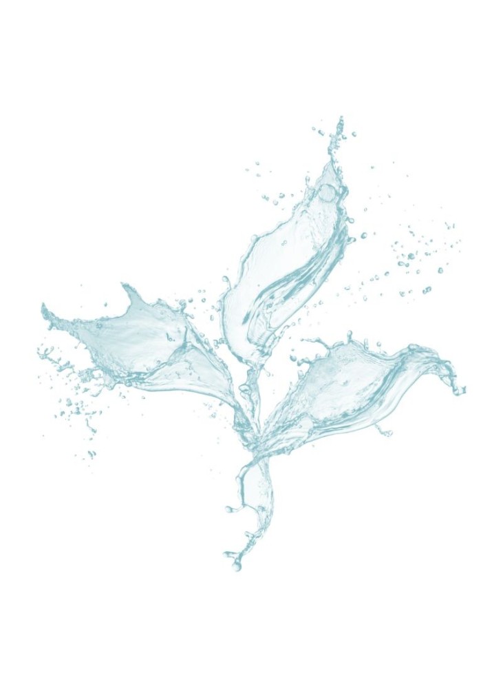 Splash d'eau de parfum fraiche qui sent bond le bord de mer.