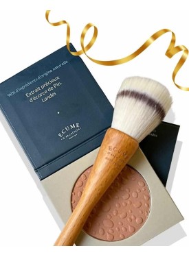 Coffret Glow Naturel – Pinceau Bois & Poudre Or