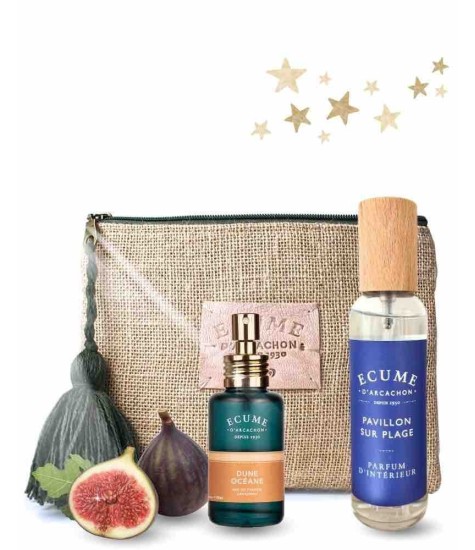 Precious Perfume Duo Gift Set with Elegant Pouch | Écume d’Arcachon