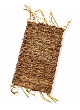 Porte savon tressé en racine de vétiver.