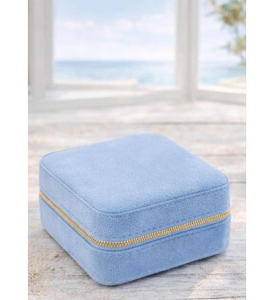 Mini boîte pour bijoux carré élégante | Écume d'Arcachon