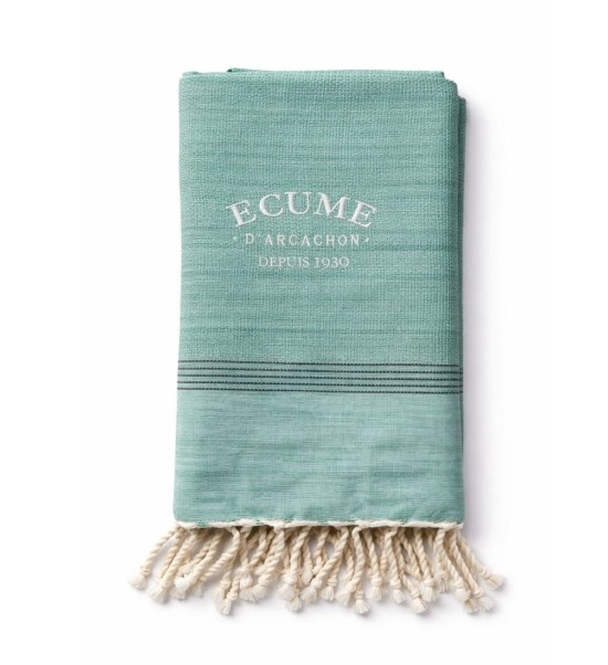 fouta unie vert olive