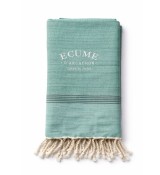fouta unie vert olive