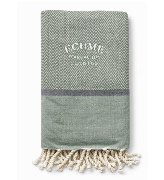 fouta kaki à losange