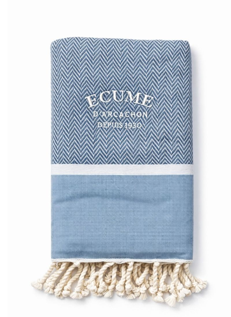 fouta à losange bleu