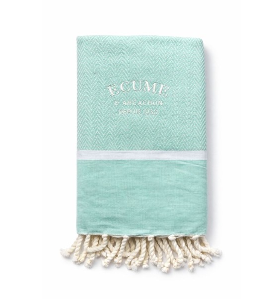 fouta vert menthe à losange