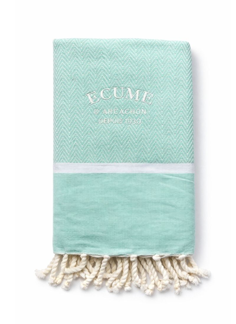 fouta vert menthe à losange