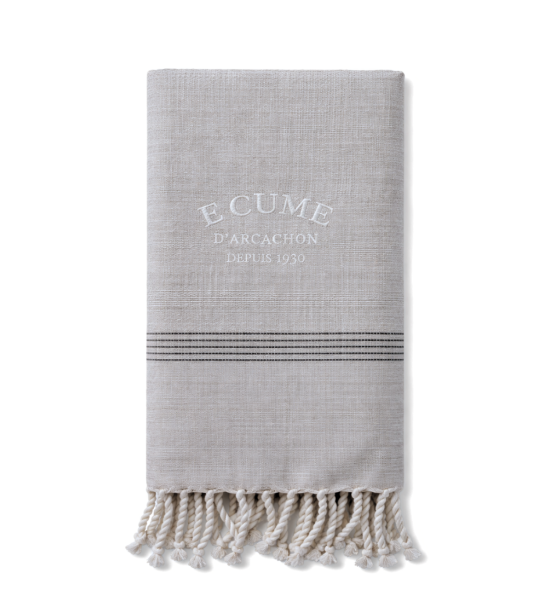 Fouta Unie Pied-de-Lion – Élégante et Résistante | Écume d’Arcachon