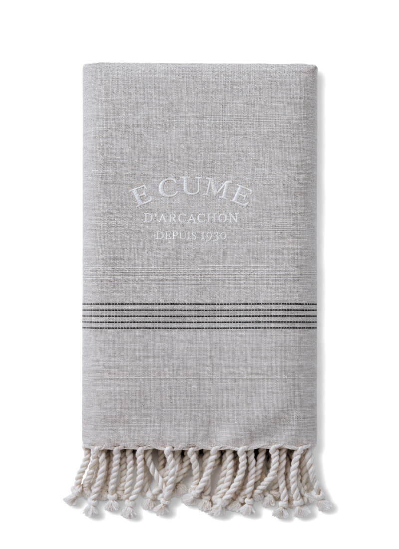 Fouta Unie Pied-de-Lion – Élégante et Résistante | Écume d’Arcachon