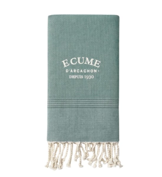 Fouta vert foret. Ecume d'arcachon.