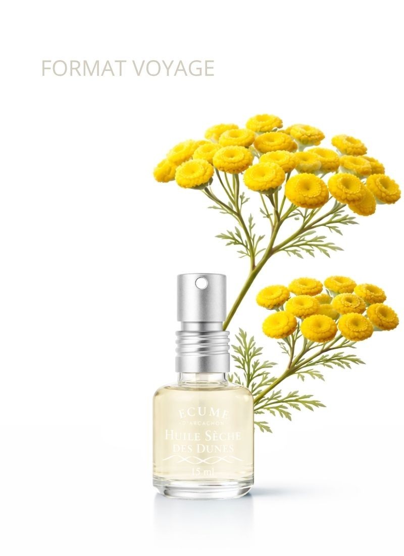 Huile sèche des dunes. Visage corps et cheveux. Arcachon