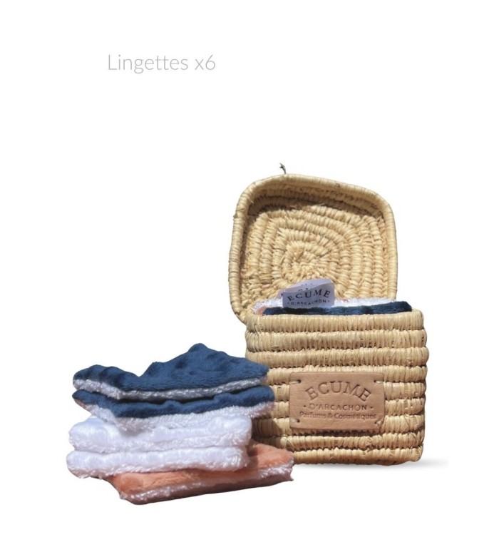 Coffret de lingettes nettoyantes et sa boite très pratique. Écume d'Arcachon