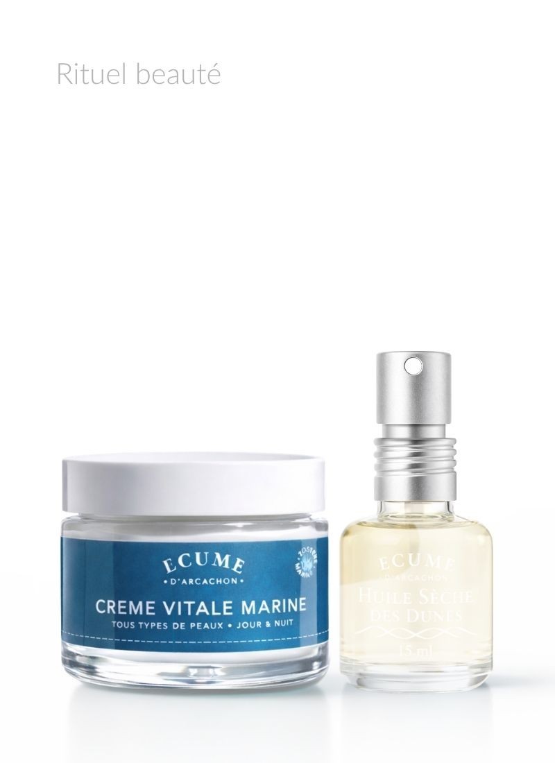 Coffret crème visage et son huile sèche des dunes.