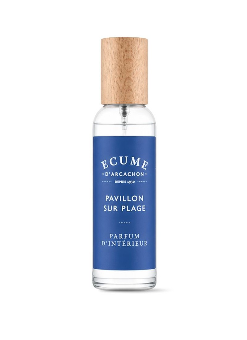 Nouveau parfum d'ambiance pour la maison. Écume d'Arcachon- Collection pavillon sur plage.