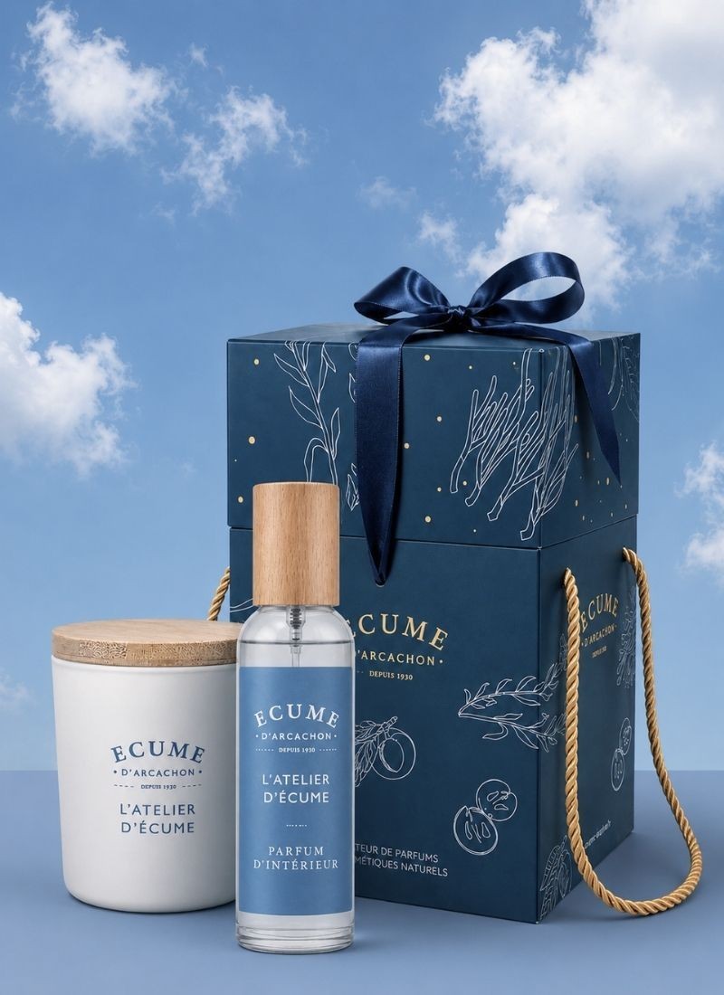 Pack parfum pour la maison en senteur de bord de mer. Écume d'Arcachon.