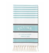 Fouta vert menthe. Ligne basque.