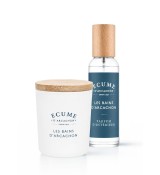 Un duo parfait pour un interieur au bord de la mer au printemps. Bougie et spray.