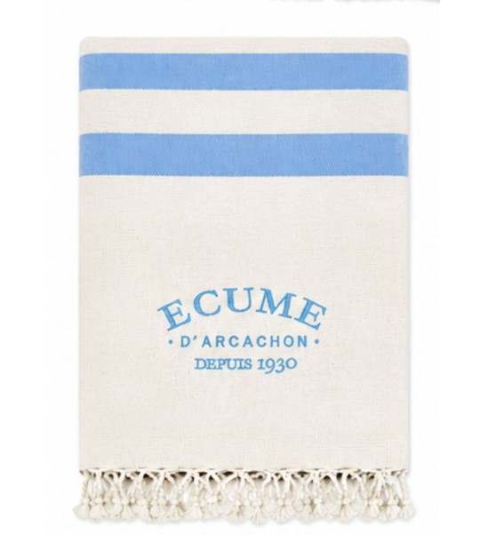 Serviette éponge originale brodée - Écume d'Arcachon