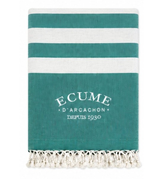 Serviette éponge originale brodée - Écume d'Arcachon