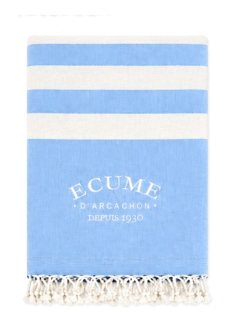 Serviette éponge originale brodée - Écume d'Arcachon