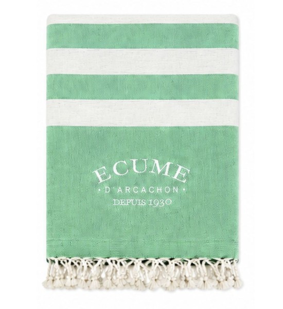 Serviette éponge originale brodée - Écume d'Arcachon