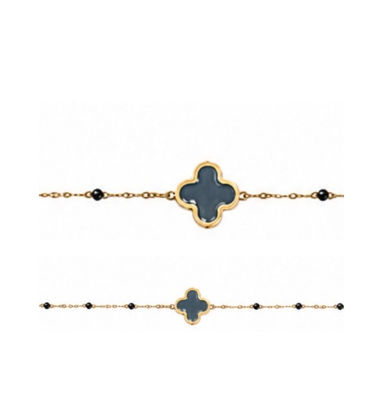 Collier fantaisie  treffle couleur | Écume d'Arcachon