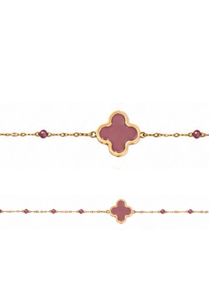 Collier fantaisie  treffle couleur | Écume d'Arcachon