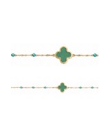 Collier fantaisie  treffle couleur | Écume d'Arcachon