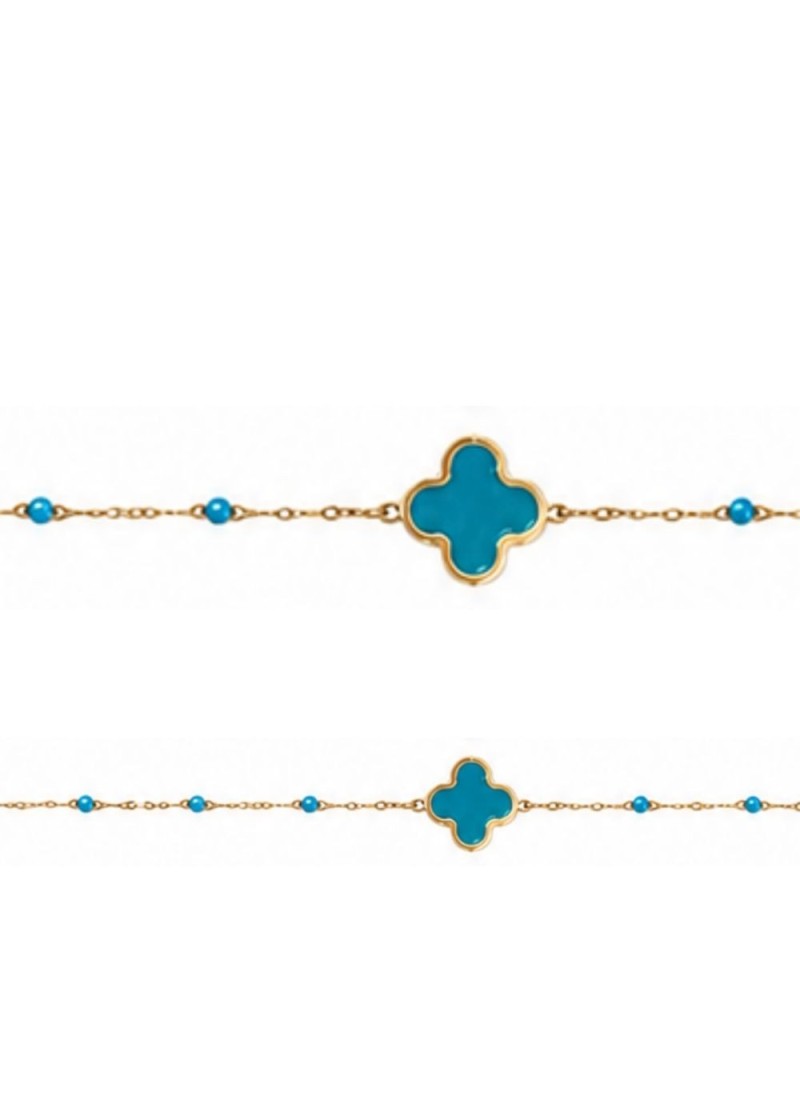 Collier fantaisie  treffle couleur | Écume d'Arcachon