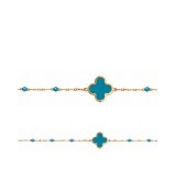Collier fantaisie  treffle couleur | Écume d'Arcachon