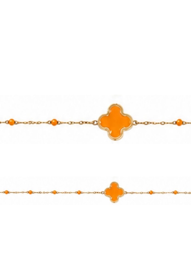 Collier fantaisie  treffle couleur | Écume d'Arcachon