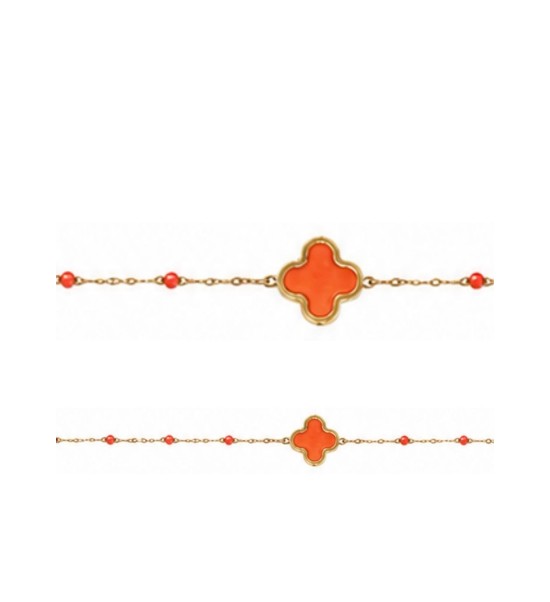 Collier fantaisie  treffle couleur | Écume d'Arcachon