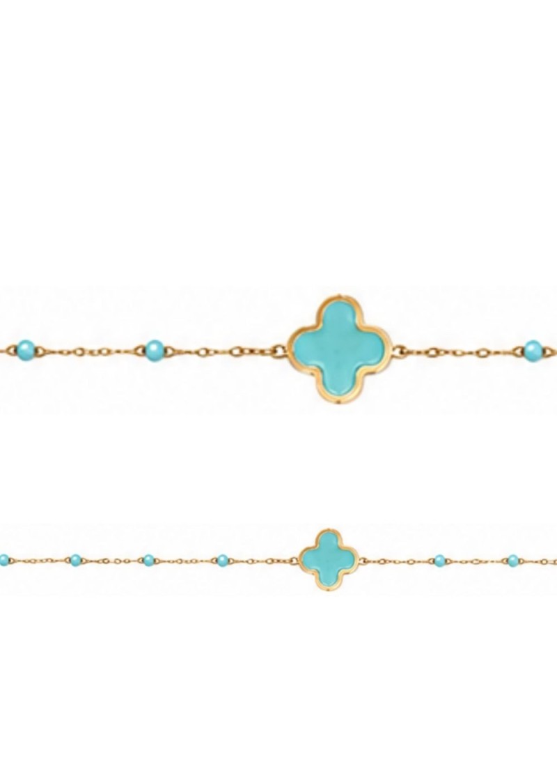 Collier fantaisie  treffle couleur | Écume d'Arcachon
